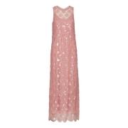 Sequin Maxi Kjole med Slids