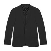 Sort Button-Front Lapel Blazer