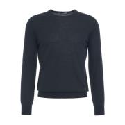 Ribbet Uld Crew Neck Sweater