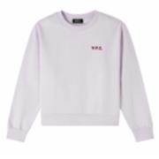 Rund Hals Sweatshirt Lilla Logo Hjerte