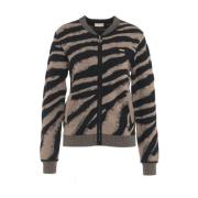 Glitter Animal Print Track Jacket