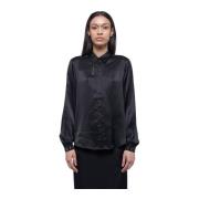 Satin Puff Sleeve Shirt