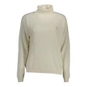 Elegant rullekrave sweater med logo