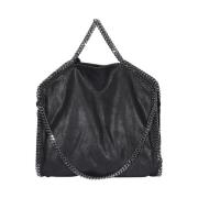 Sort Faux Læder Falabella Skuldertaske