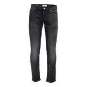 Sort Denim Jeans med 5 Lommer