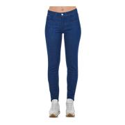 Skinny Denim Jeans med Flere Lommer