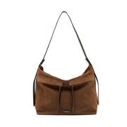 Suede Skuldertaske Andrea Stil