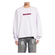 Neon Logo Crew Lilac Burgundy