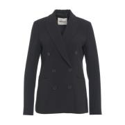 Sort Dobbeltbrystet Blazer