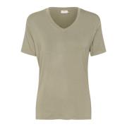 V-Neck T-Shirt Top Vetiver