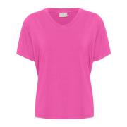 V-Neck T-Shirt Rose Violet