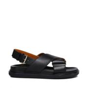 Sort Kryds Sandal