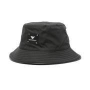 Sort Uldblanding Logo Patch Hat