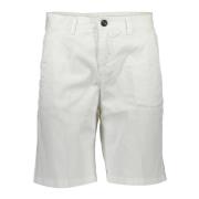 Hvid Bermuda Shorts Slim Fit Logo