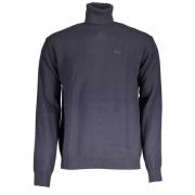 Elegant rullekrave sweater med broderet logo