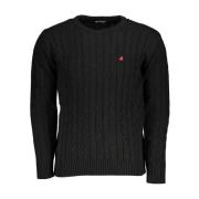 Twisted Crewneck Broderet Sweater