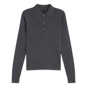 Elegant Langærmet Poloshirt