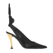 Black Bow Slingback Pumps