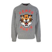 Broderet Lucky Tiger Sweater