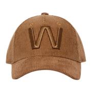 Velour Bomuld Ribbet Baseball Cap