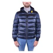 Hætte Nylon-Polyester Puffer Jakke