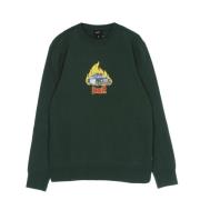 Mørkegrøn Crewneck Sweatshirt Langærmet