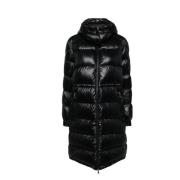 Quiltet Parka med Glansfuld Finish