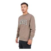 Brun Crewneck Sweater Aitkin Broderet