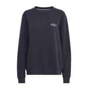 Midnight Sweatshirt med Broderet Detalje