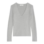 V-hals sweater slim