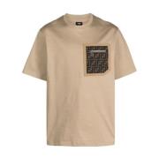 Lomme T-shirt i beige