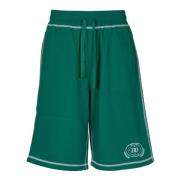 Jersey Jogging Bermuda Shorts med Logo