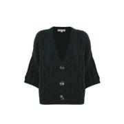 Knap Batwing Ærme Cardigan