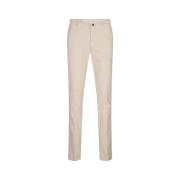 Slim Fit Corduroy Bukser Hvid