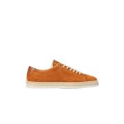 Brun Læder Elegante Lavtop Sneakers