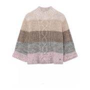 Kabelstrikket sweater