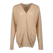 Beige Uld Cardigan Efterår-Vinter Kollektion