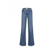 Hjerte Broderet Wide Leg Jeans