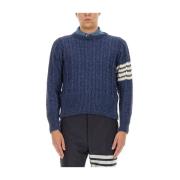 Stribet uldtrøje sweater