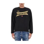 Sweatshirt med logo print