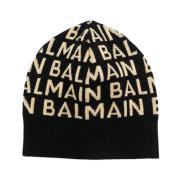 Allover Logo Beanie Uld Cashmere Blanding