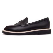 Suede Slip-On Loafers - Black