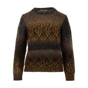 Brun Sweater Girocollo Stil