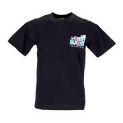 Eksotisk Automobile Print Sort T-shirt