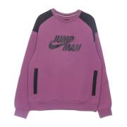 Fleece Crewneck Sweatshirt Bordeaux/Sort