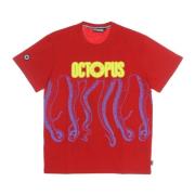 Rød Blurred Tee Herre T-shirt