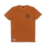 NY Yankees Logo Tee Toffee/Black