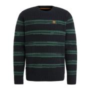 Stribet Bomuldsblandet Sweater