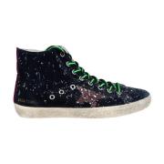 Sort Ruskind Maling Splatter Sneakers