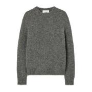 Grå Alpaca Uld Blend Sweater